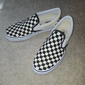 NWOT Vans Slip-on checkers men's 11